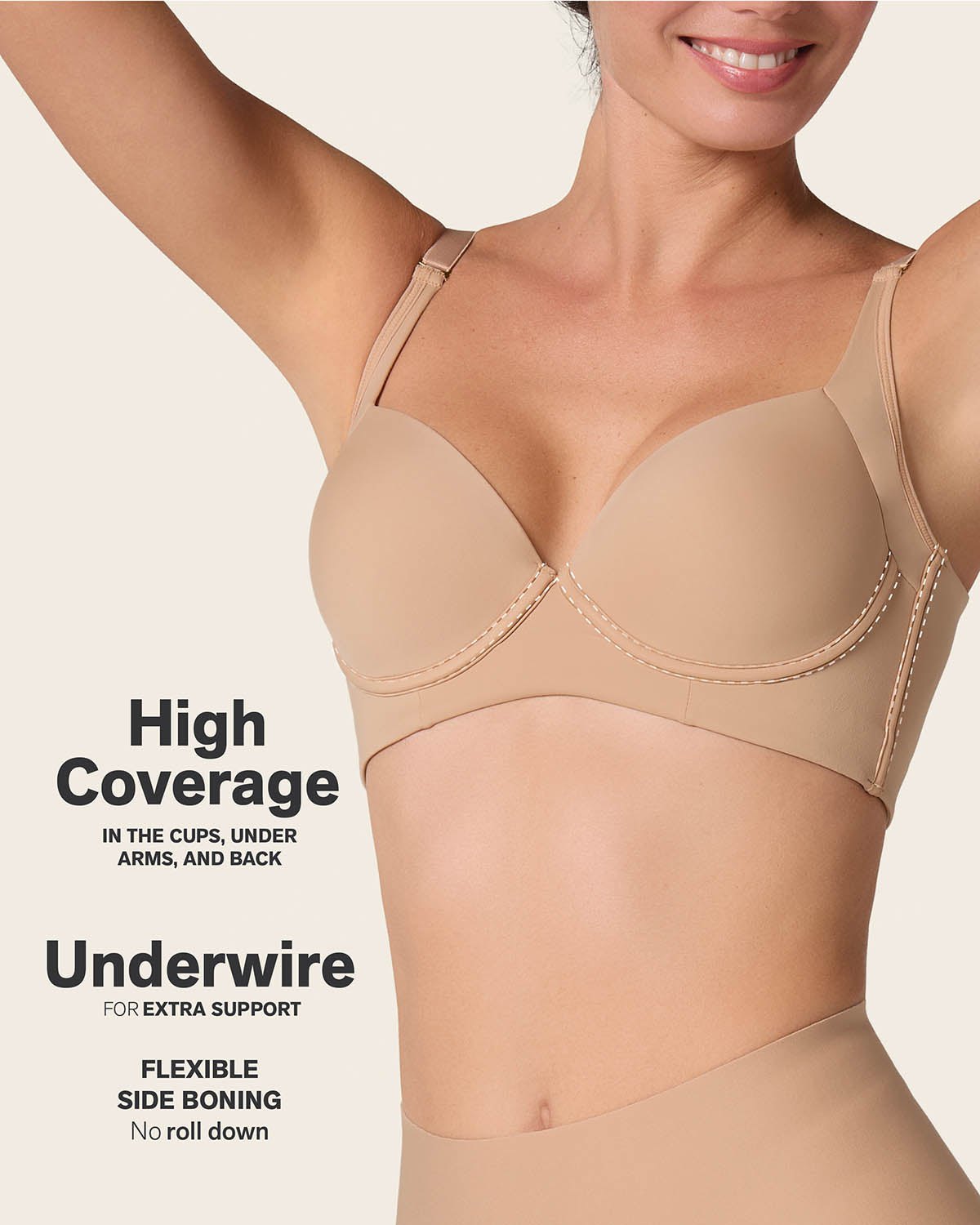 Back Smoothing Bra with Soft Full Coverage Cups 011970 15