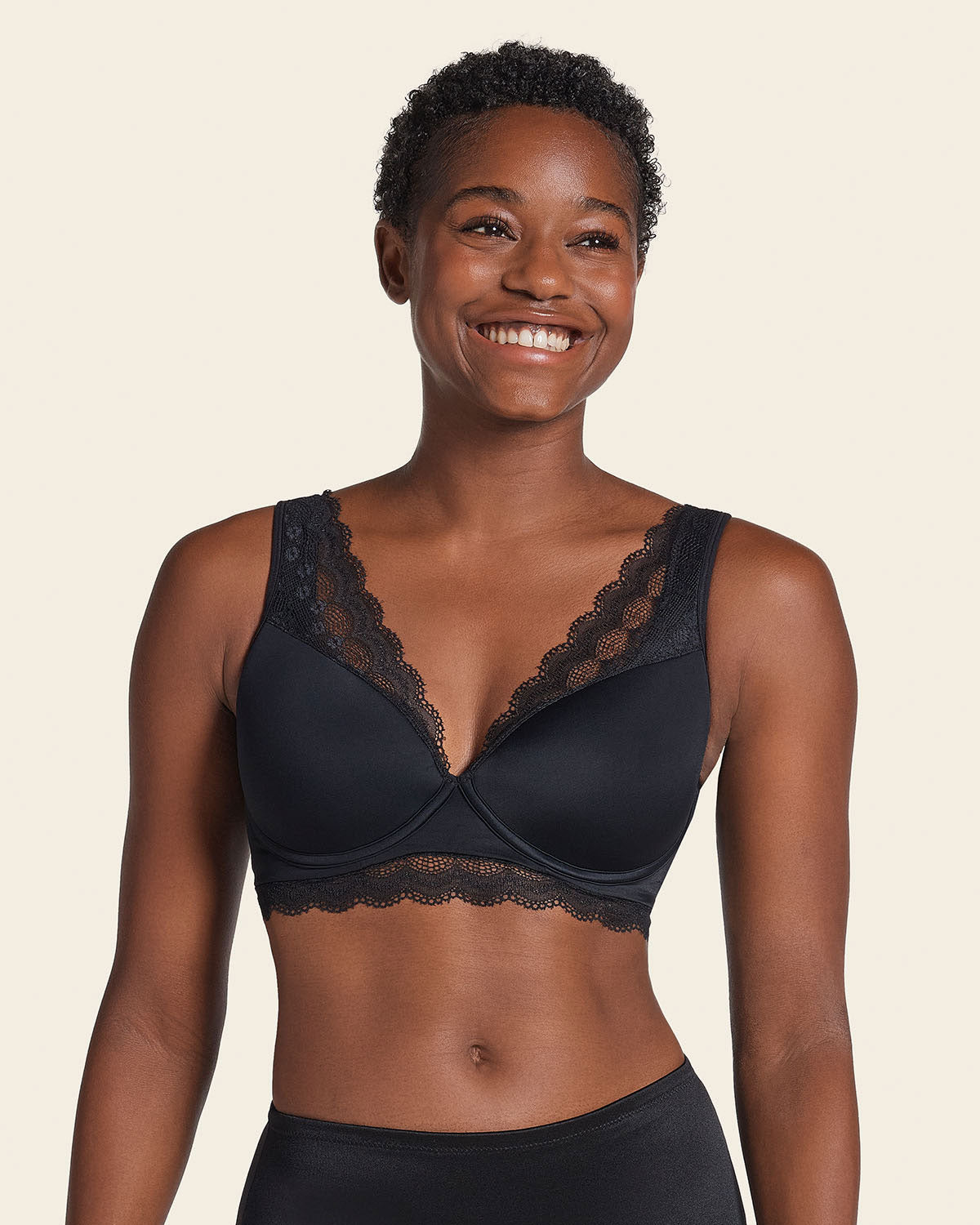 Deep Coverage Soft Lightly-Lined Lace Underwire Bra 011995 13
