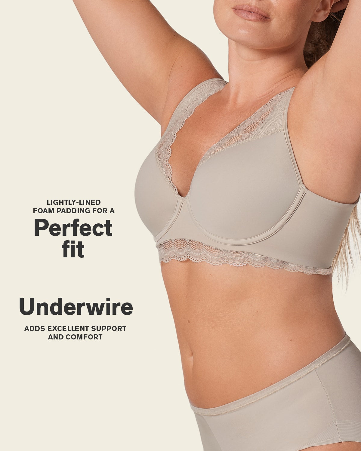 Deep Coverage Soft Lightly-Lined Lace Underwire Bra 011995 9