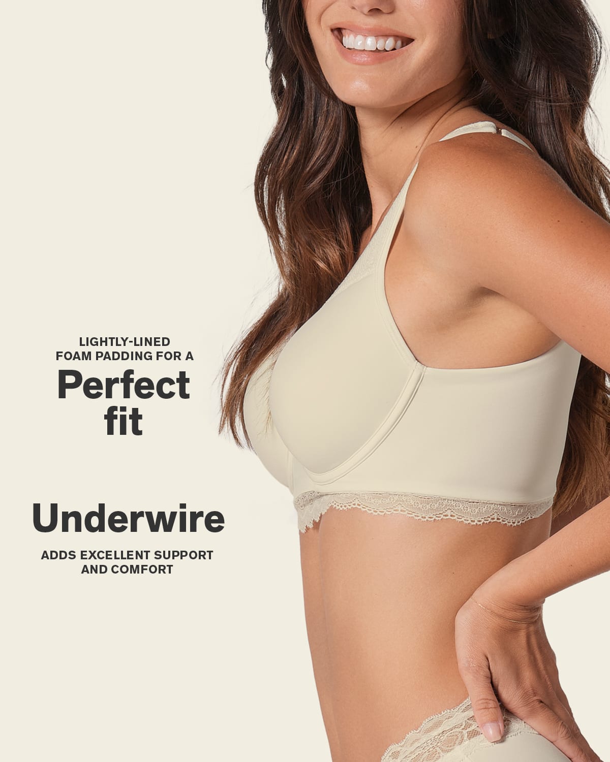 Deep Coverage Soft Lightly-Lined Lace Underwire Bra 011995 3