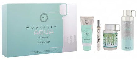 Armaf Odyssey Aqua 4-Piece Set 3.4oz Men EDP